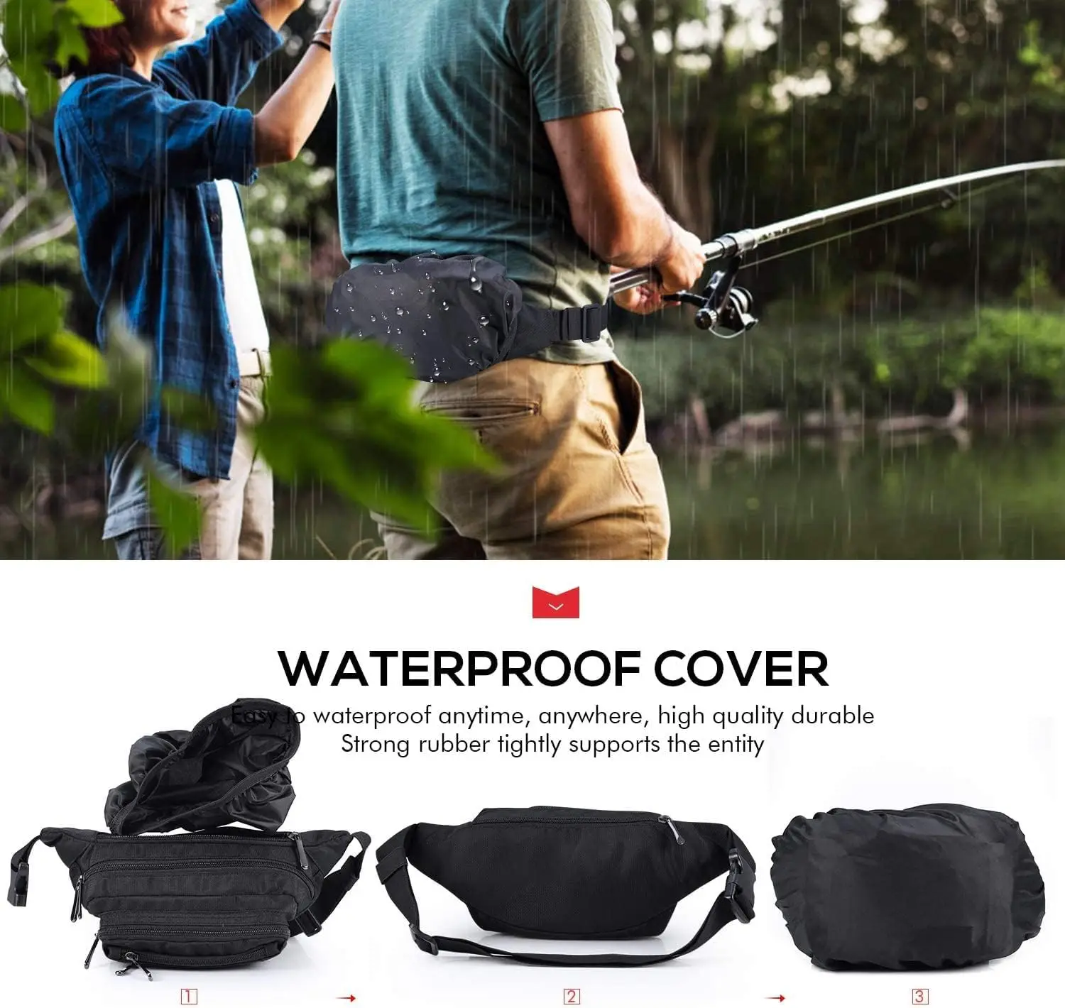 Cxwmzy поясные сумки для женщин и мужчин - Фотография_5