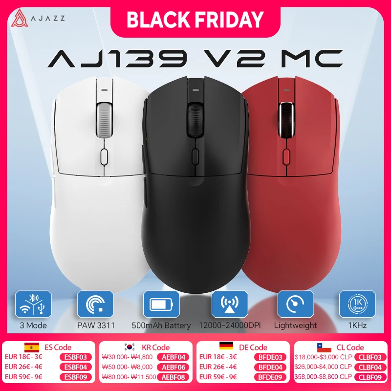 Беспроводная оптическая мышь ajazz aj199