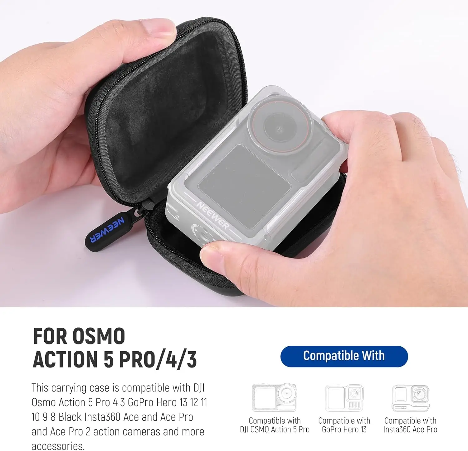 Чехол neewer, совместимый с dji osmo action 5 pro 4 3 - Фотография_6