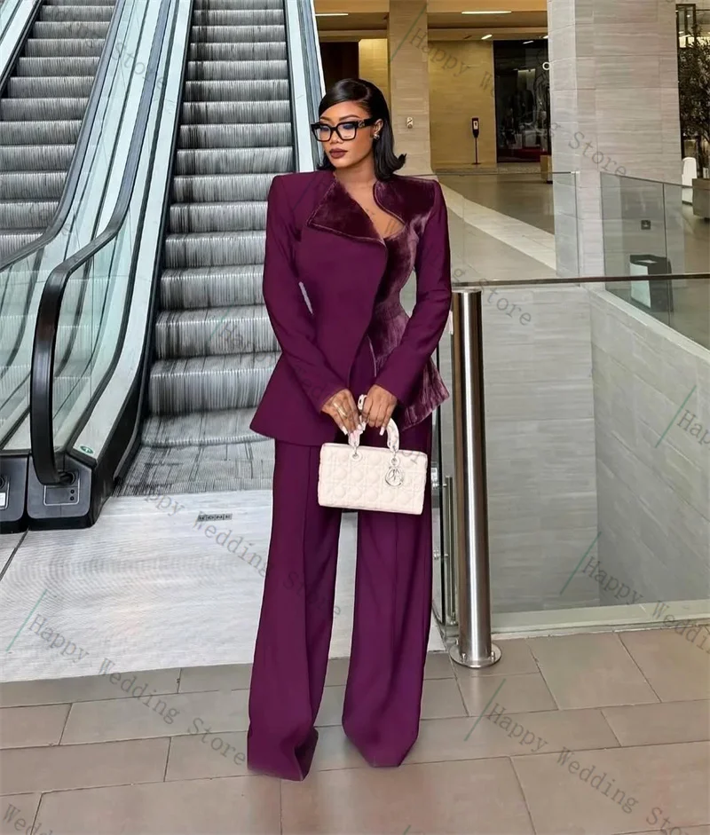 Фиолетовый женский костюм - Фотография_2