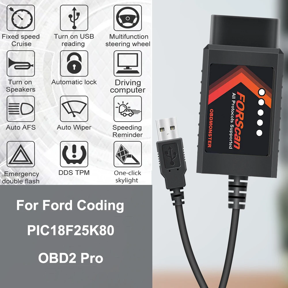 Диагностический сканер forscan elm327 v1