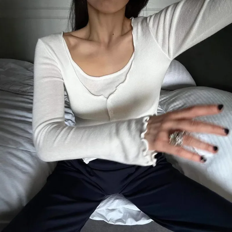 Tuularose женский вязаный топ 2025 - Фотография_5