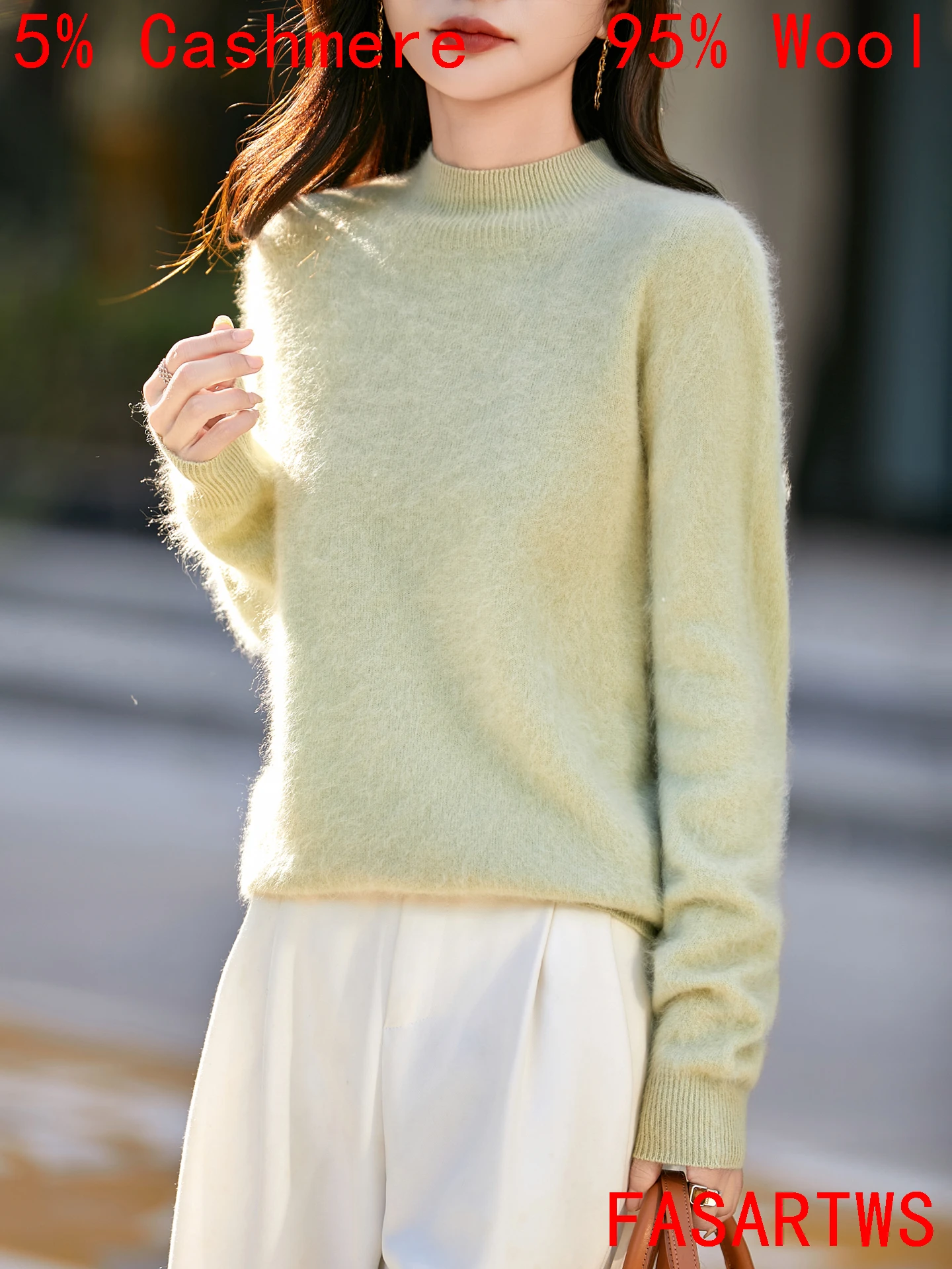 Осень-зима, новый шикарный кашемировый свитер - Фотография_2