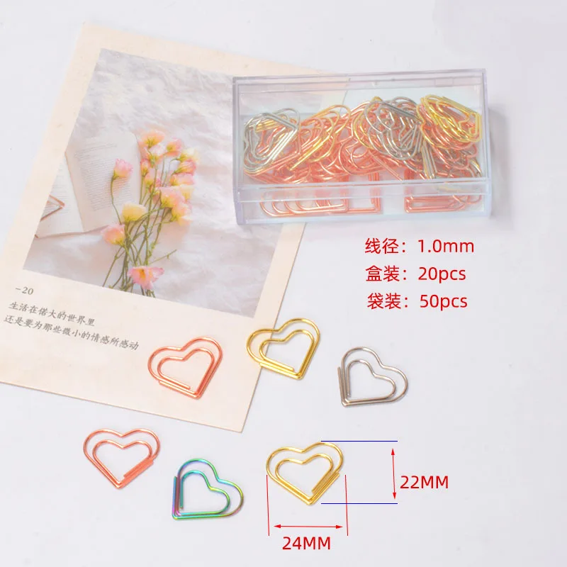 Металлические скрепки в форме сердца - Фотография_2