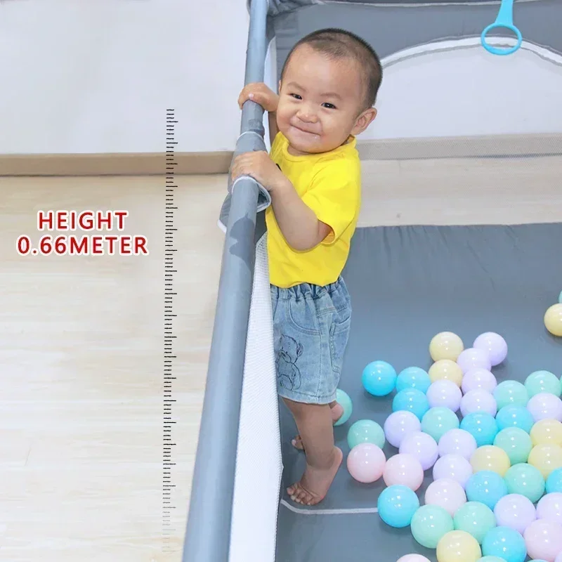 Imbaby 180x200 детский манеж серый - Фотография_6