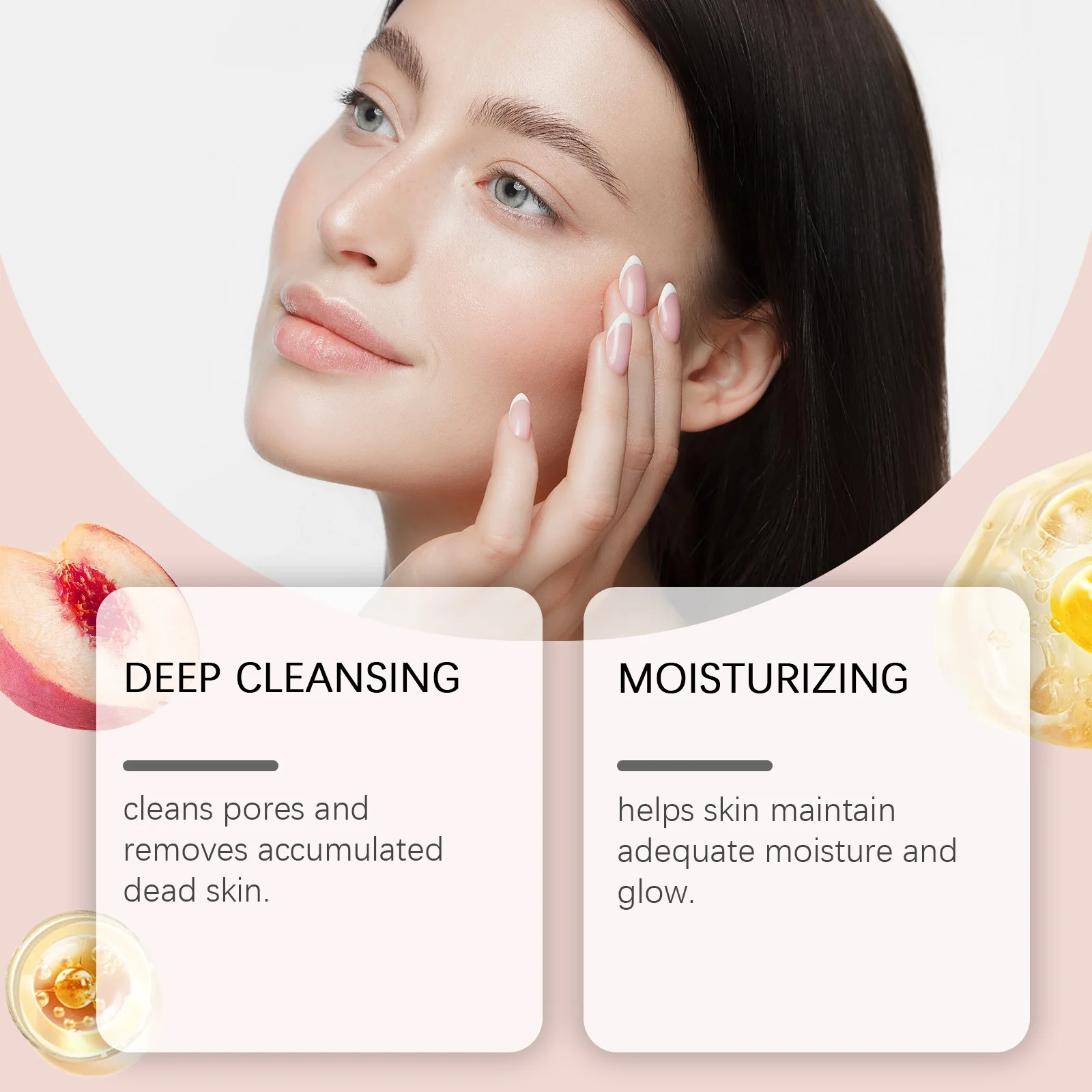 Персиковый отшелушивающий гель для контроля жирности лица - Фотография_3