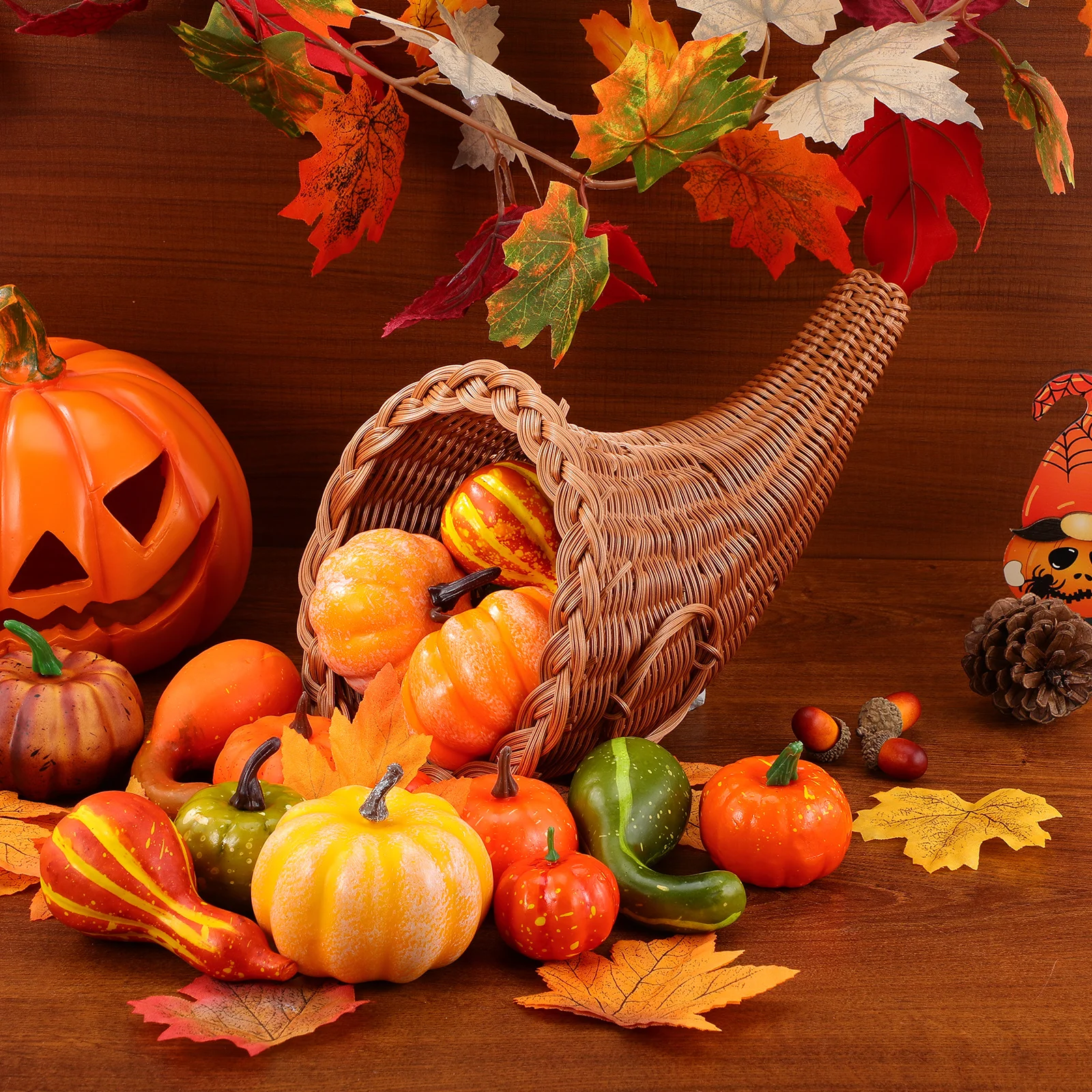 Маленькая плетеная корзина для рог изобилия - Фотография_5