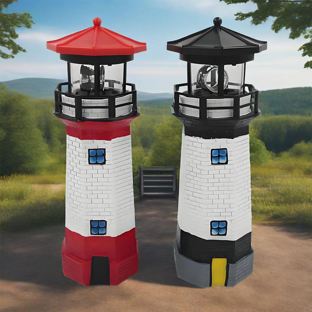 Солнечный маяк, вращающийся на 360 градусов свет