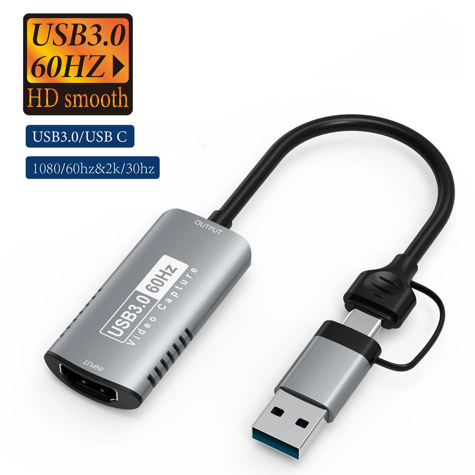 Карта видеозахвата nku usb type-c 2 в 1 - Фотография_2