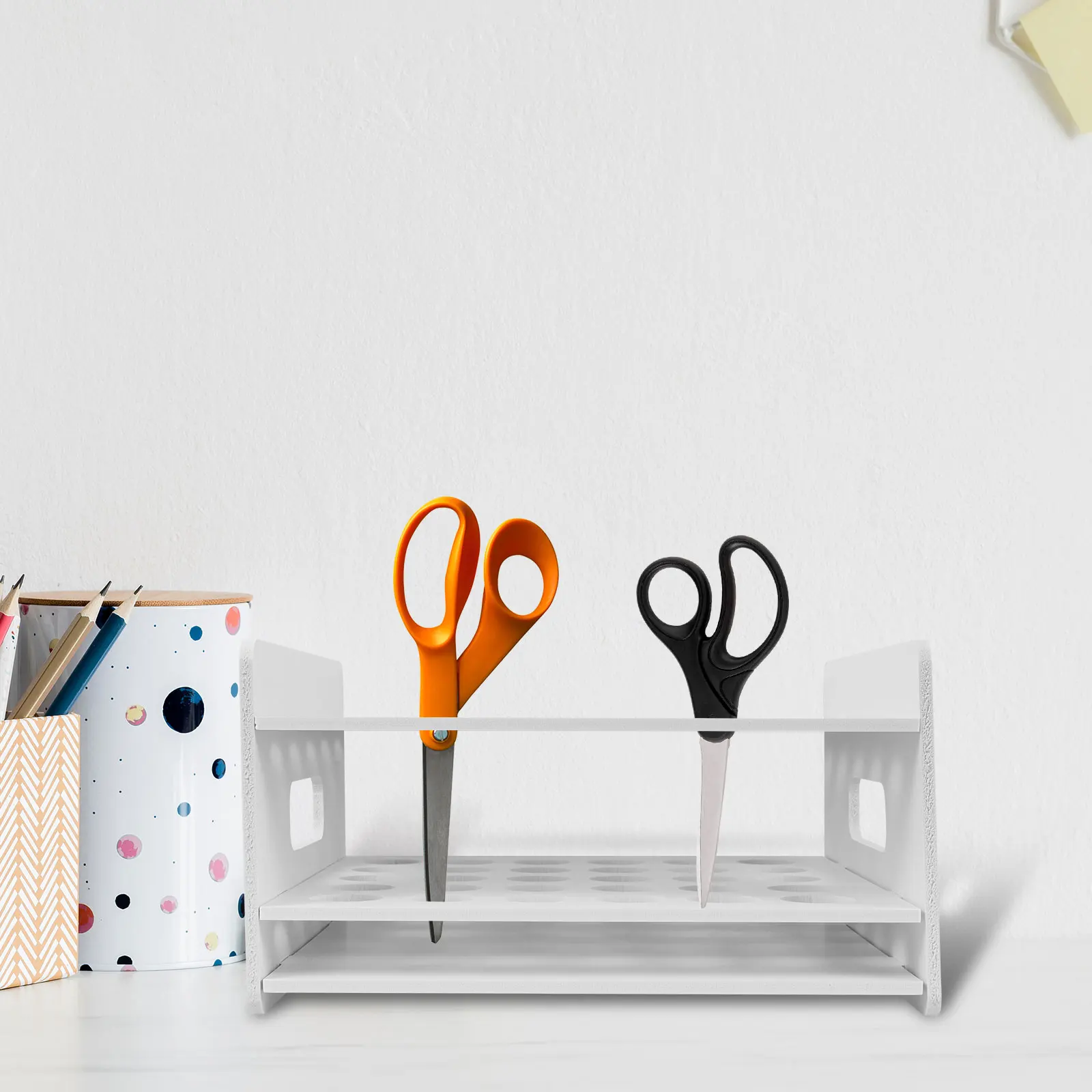 Деревянный ящик для хранения ножниц для классной комнаты