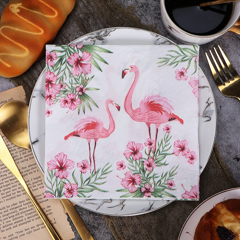 Ins wind flamingo цветные бумажные