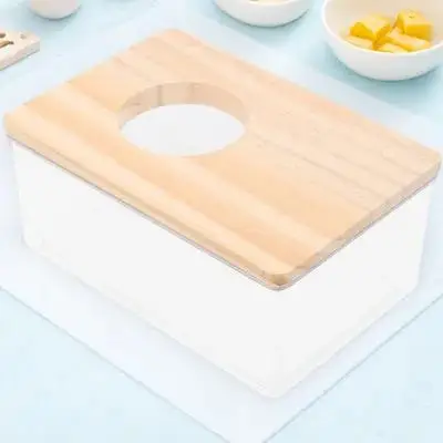 Песчаная ванна для хомяка с деревянной крышкой - Фотография_6