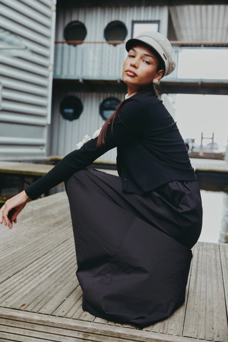 As aw25 лоскутное платье с круглым вырезом - Фотография_6