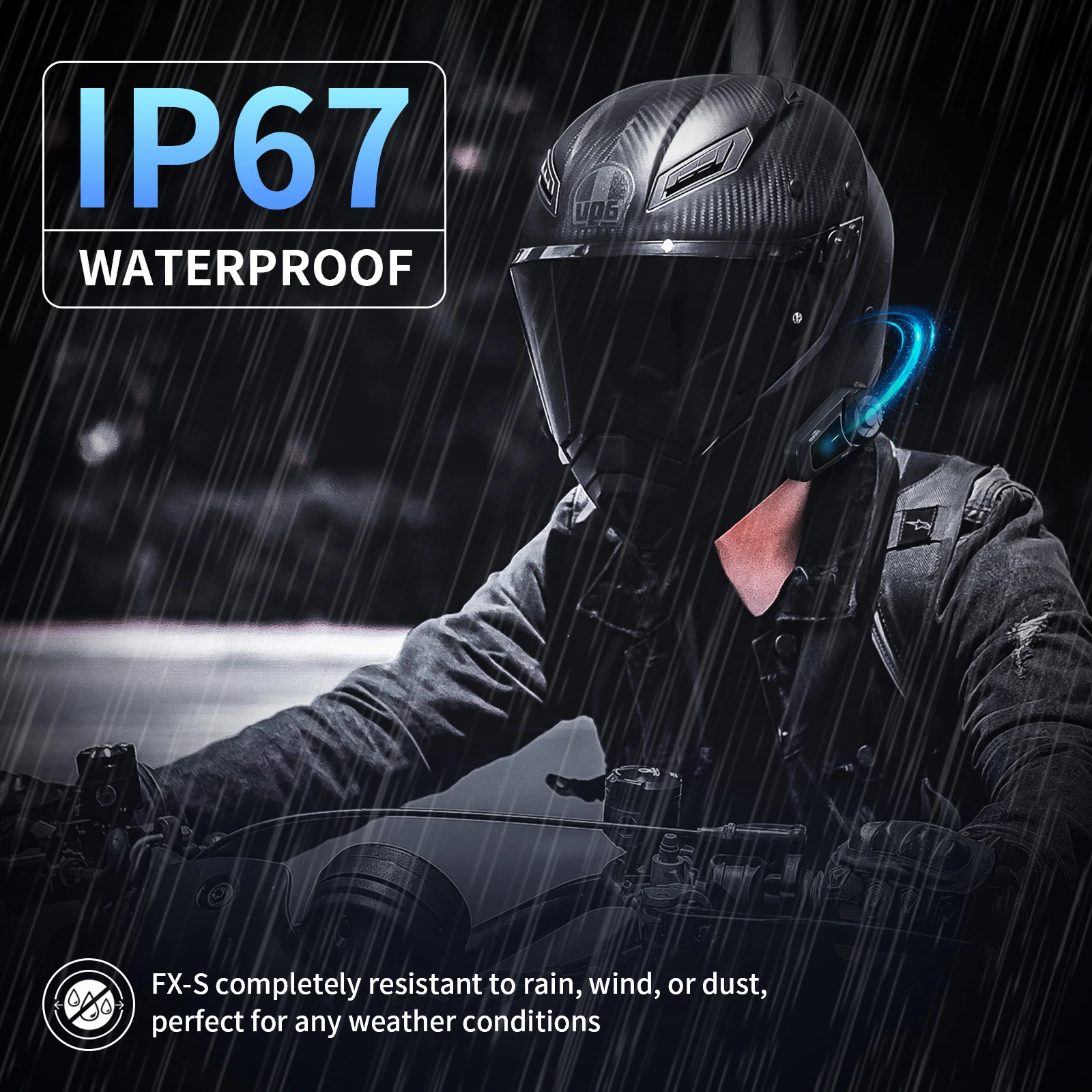 Fodsports fx-s bluetooth-гарнитуры для шлема мотоциклетный домофон bt 5 - Фотография_6