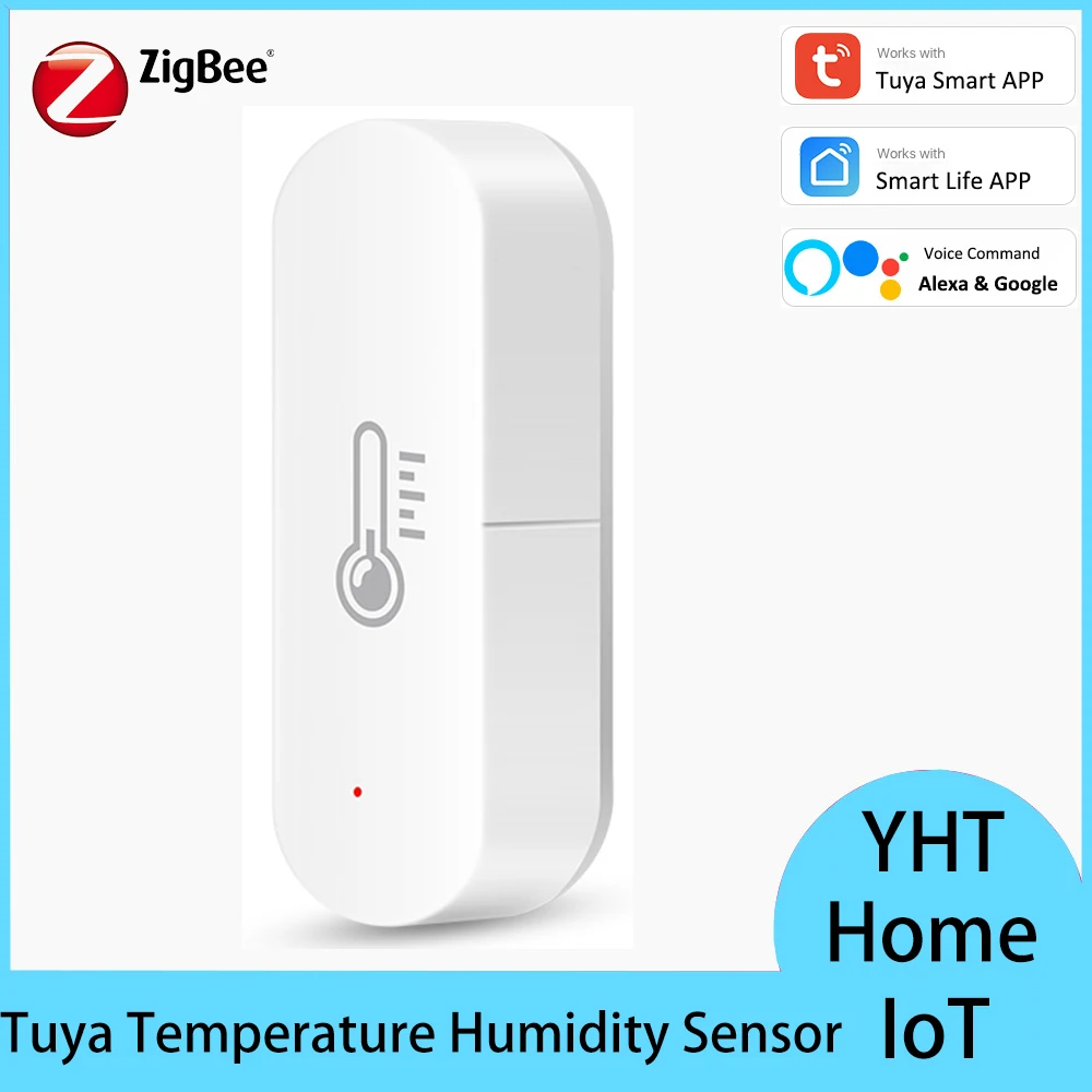 Умный датчик температуры и влажности tuya zigbee