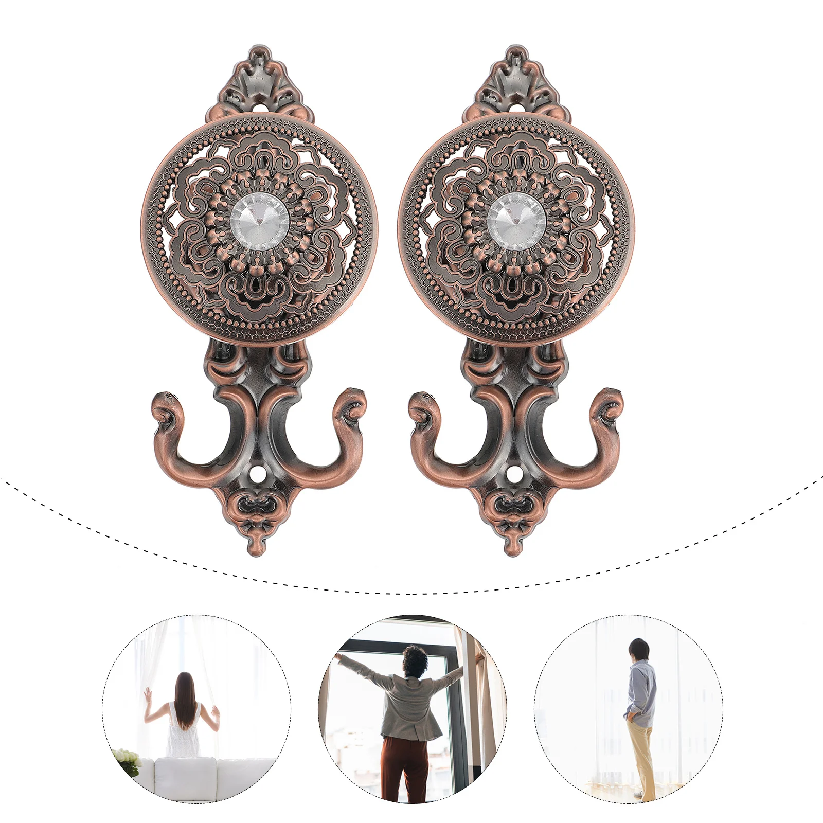 1 пара крепежных крючков для штор - Фотография_3