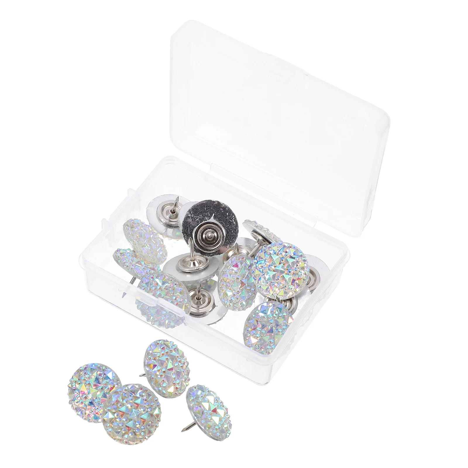 Канцелярские кнопки со стразами - Фотография_6