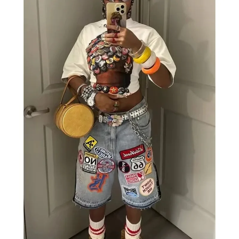 Американские джинсовые шорты в - Фотография_4