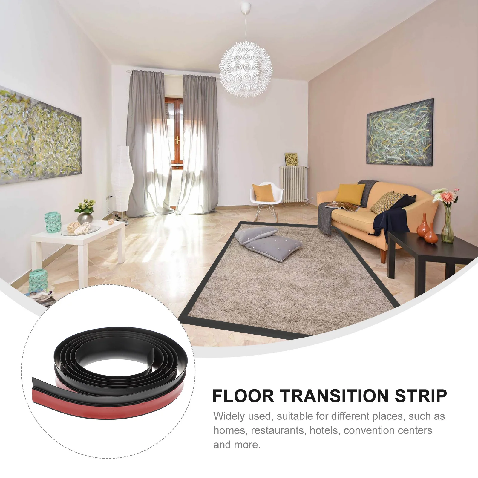 Гибкая напольная переходная полоса для ковров - Фотография_4