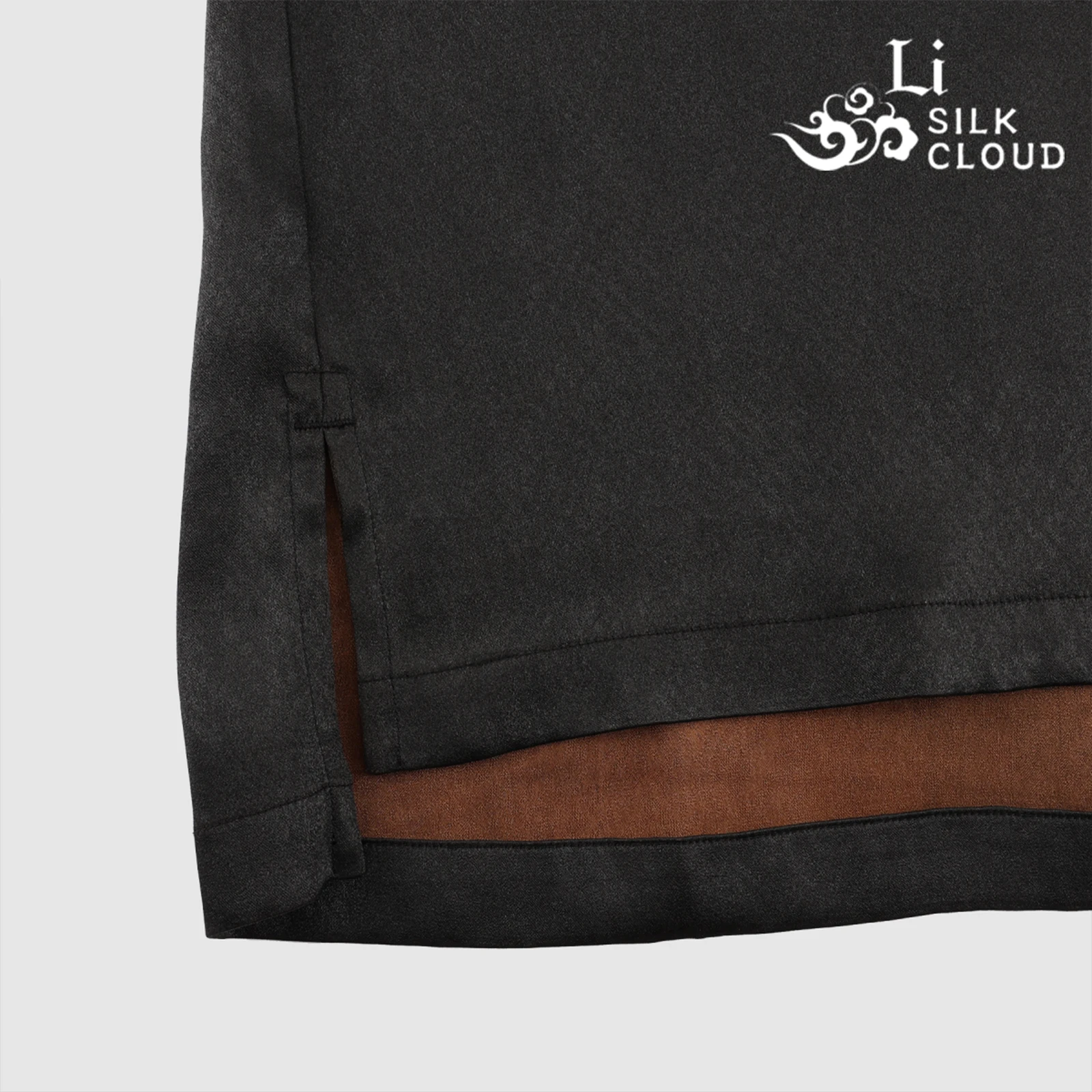 Рубашка li silk cloud xiangyunsha — однотонный свободный шелковый топ - Фотография_4