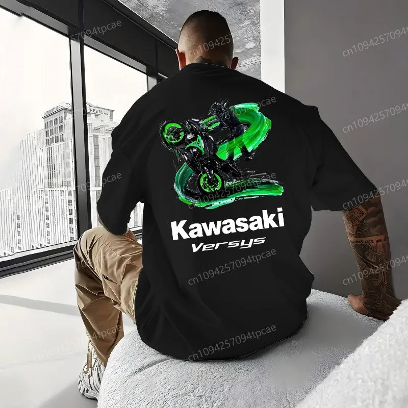 Новая футболка большого размера kawasaki - Фотография_6