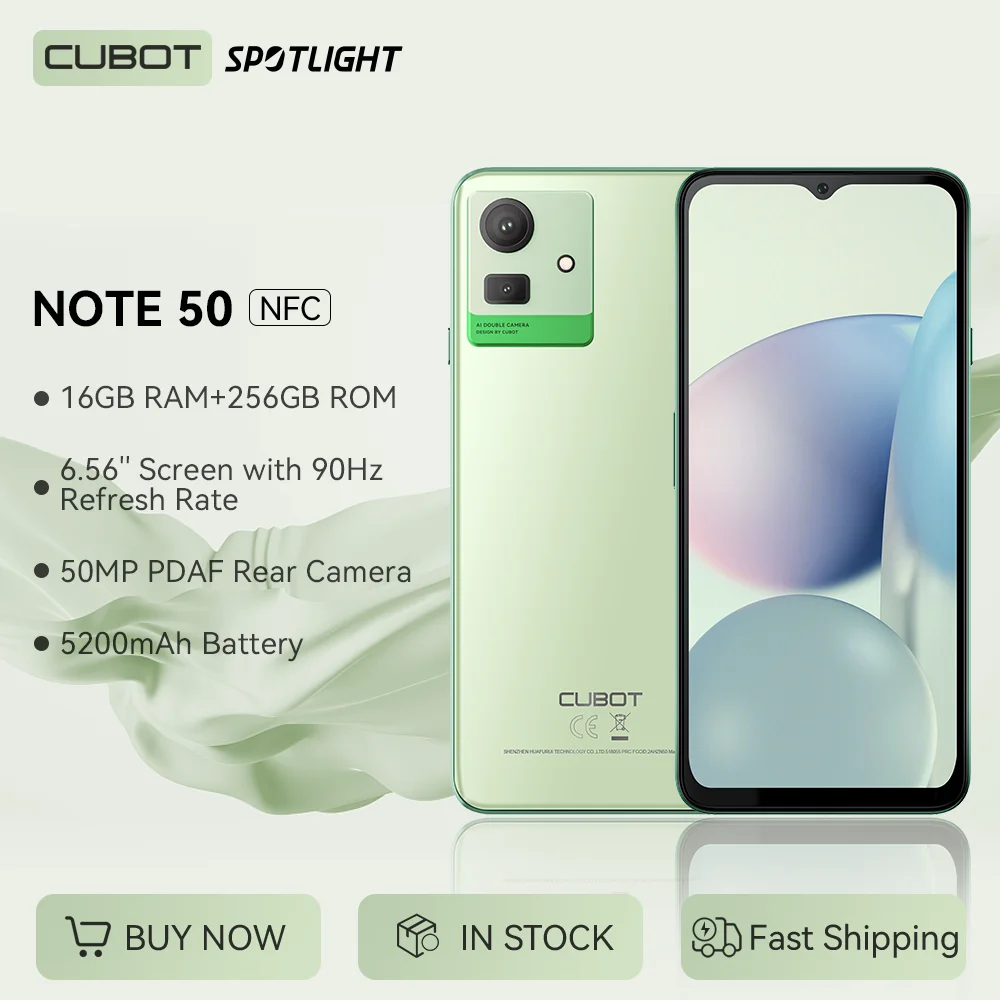 Восьмиядерный смартфон cubot note 50