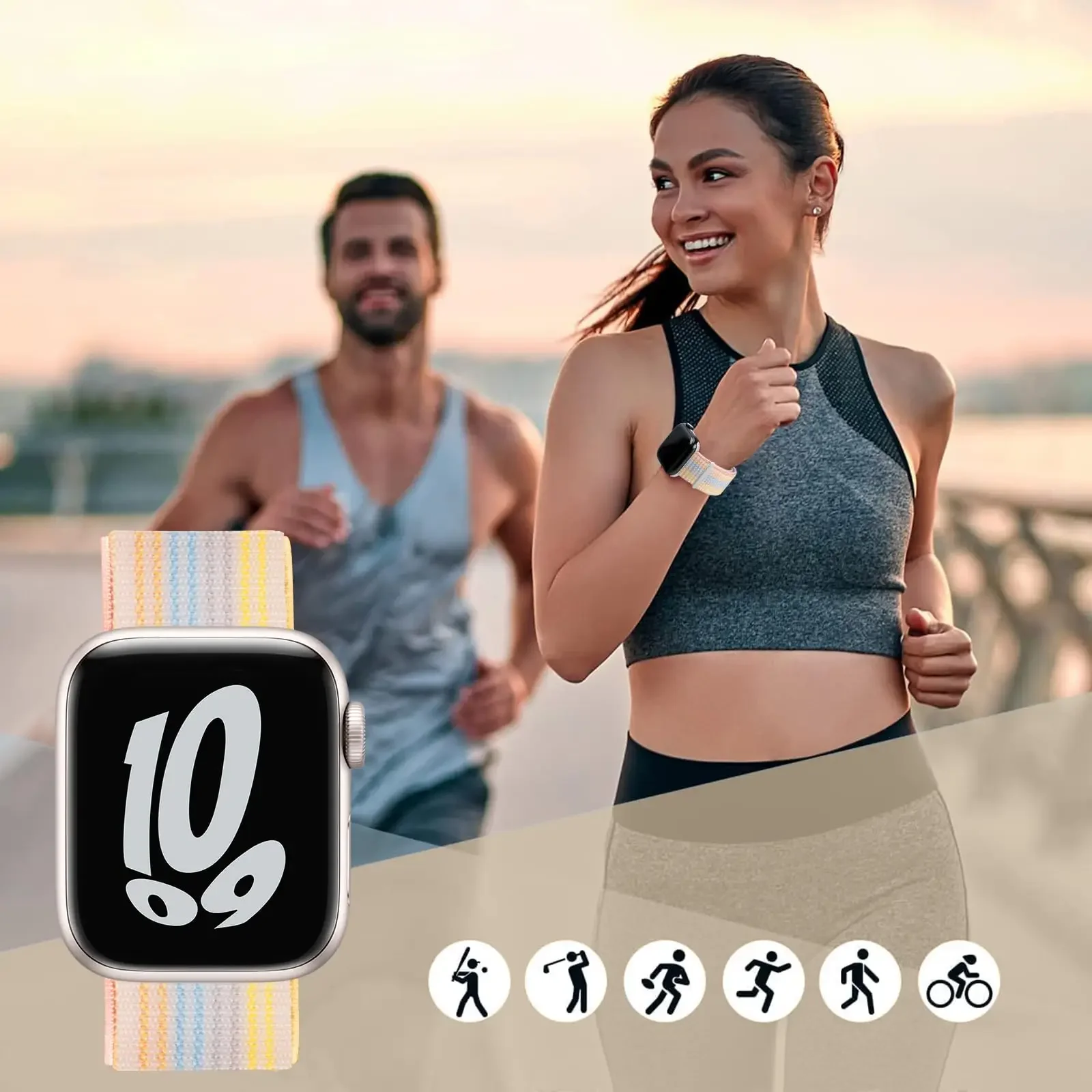 Нейлоновый ремешок-петля для apple watch band 46 мм - Фотография_5