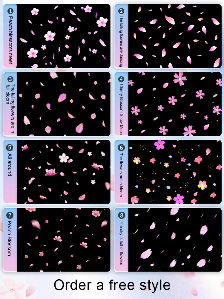 Падающие цветы, динамические спецэффекты - Фотография_3