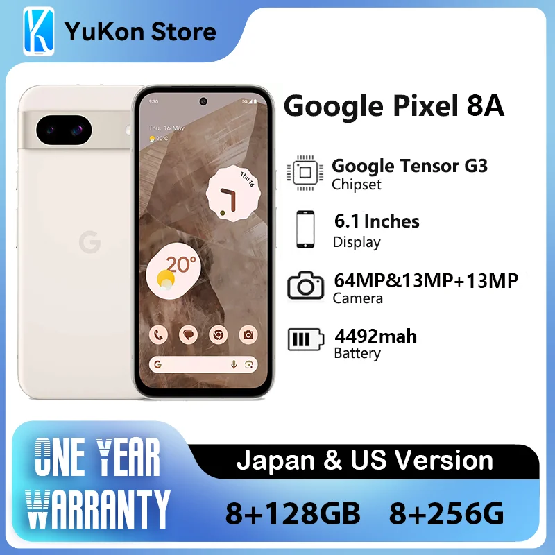 Новинка смартфон google pixel 8a jp/us версия 6