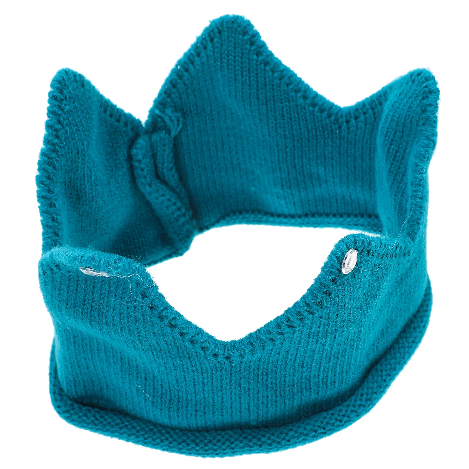 Детская вязаная шапка с короной для дня рождения