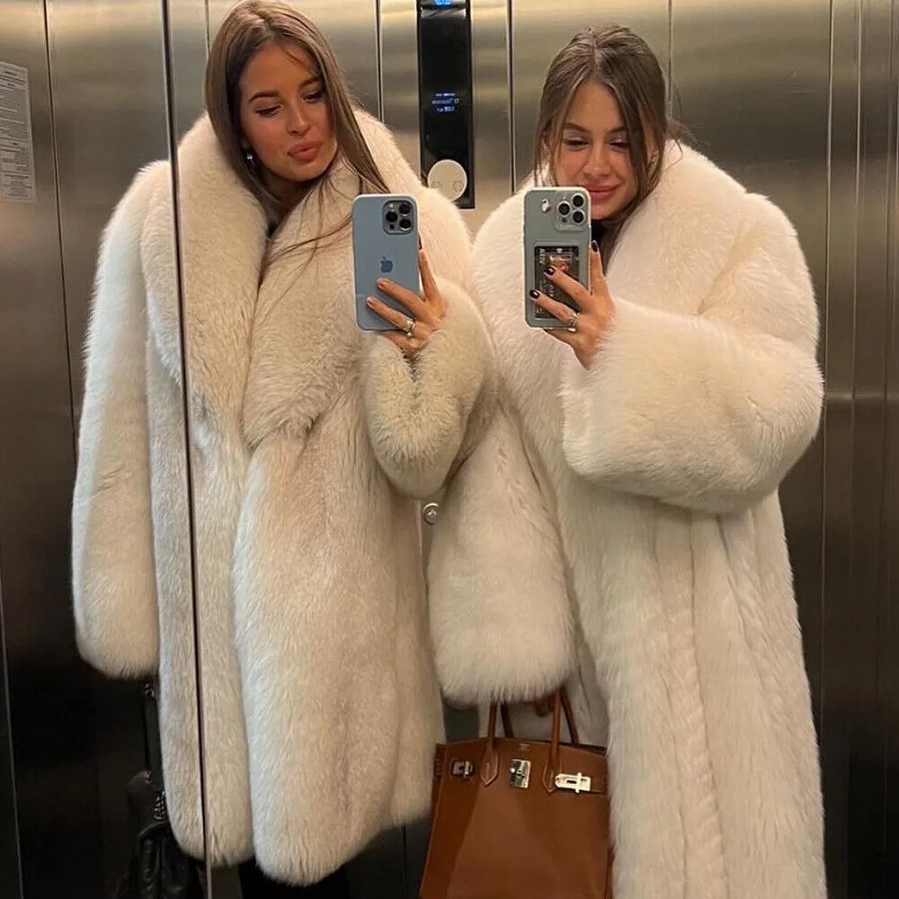 Роскошное женское пальто из натурального - Фотография_4