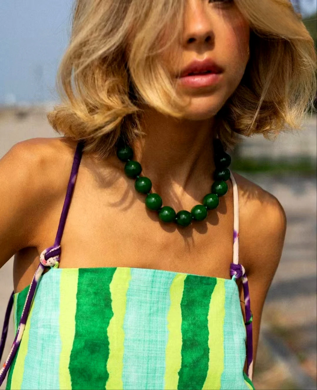 Docona богемное круглое красочное ожерелье из бисера для женщин - Фотография_6