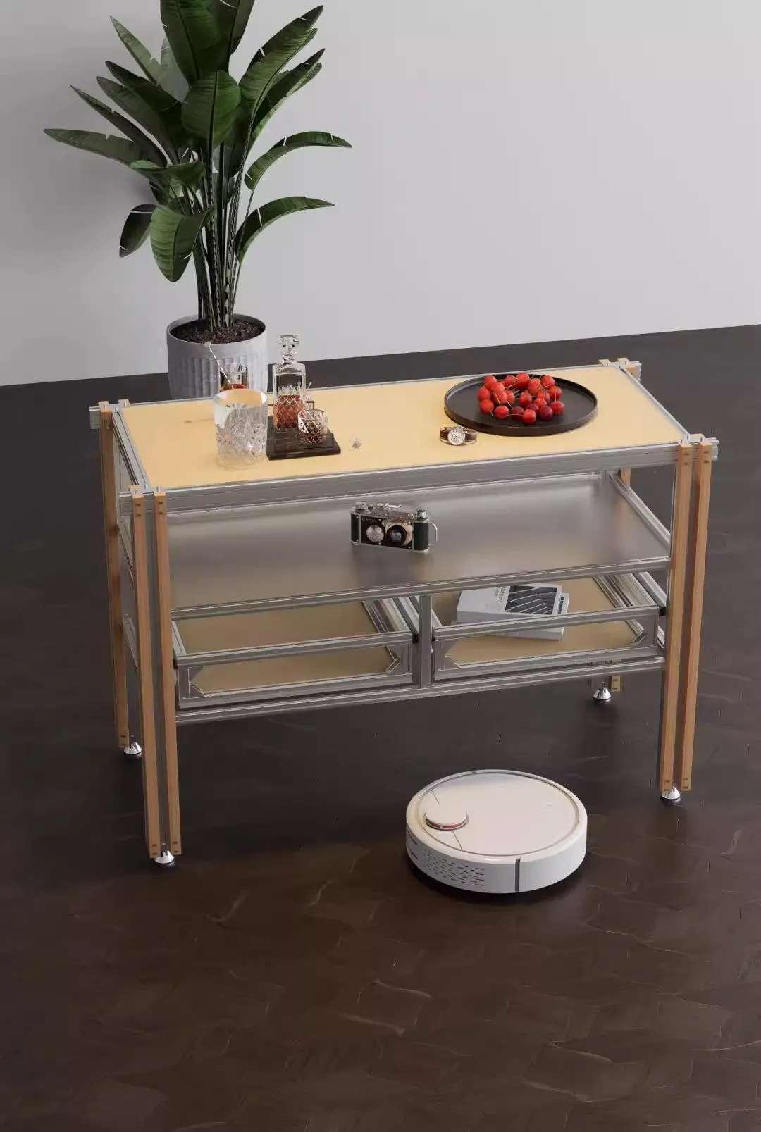 Обеденный боковой шкаф из алюминиевого профиля - Фотография_6