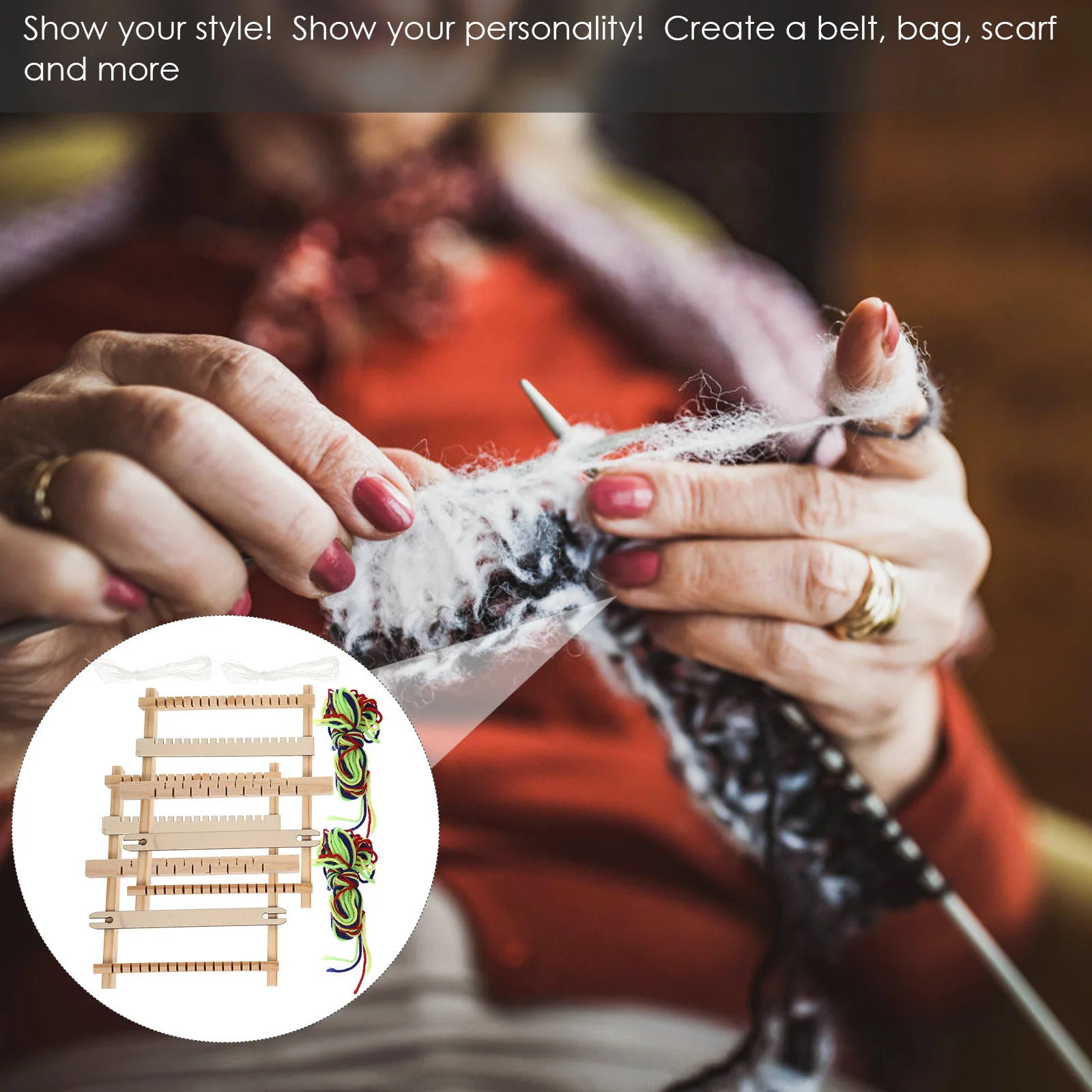 Деревянный ткацкий станок для ручного вязания «сделай сам» - Фотография_6