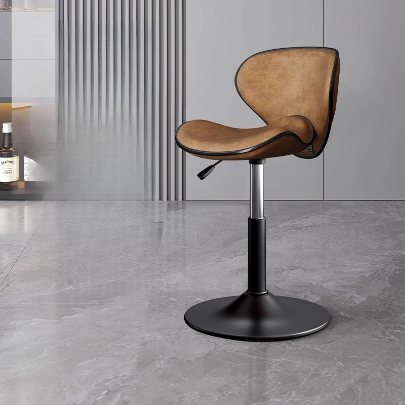 Регулируемые барные стулья из искусственной кожи - Фотография_6