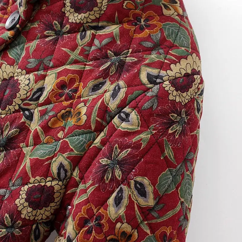 Плюшевое утепленное хлопковое пальто - Фотография_4