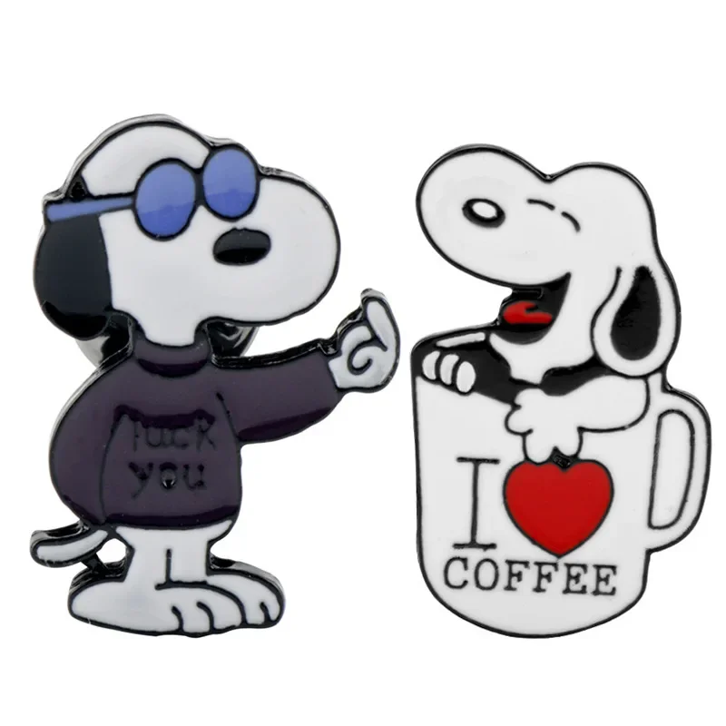 Kawaii snoopy сплав броши мультфильм - Фотография_2
