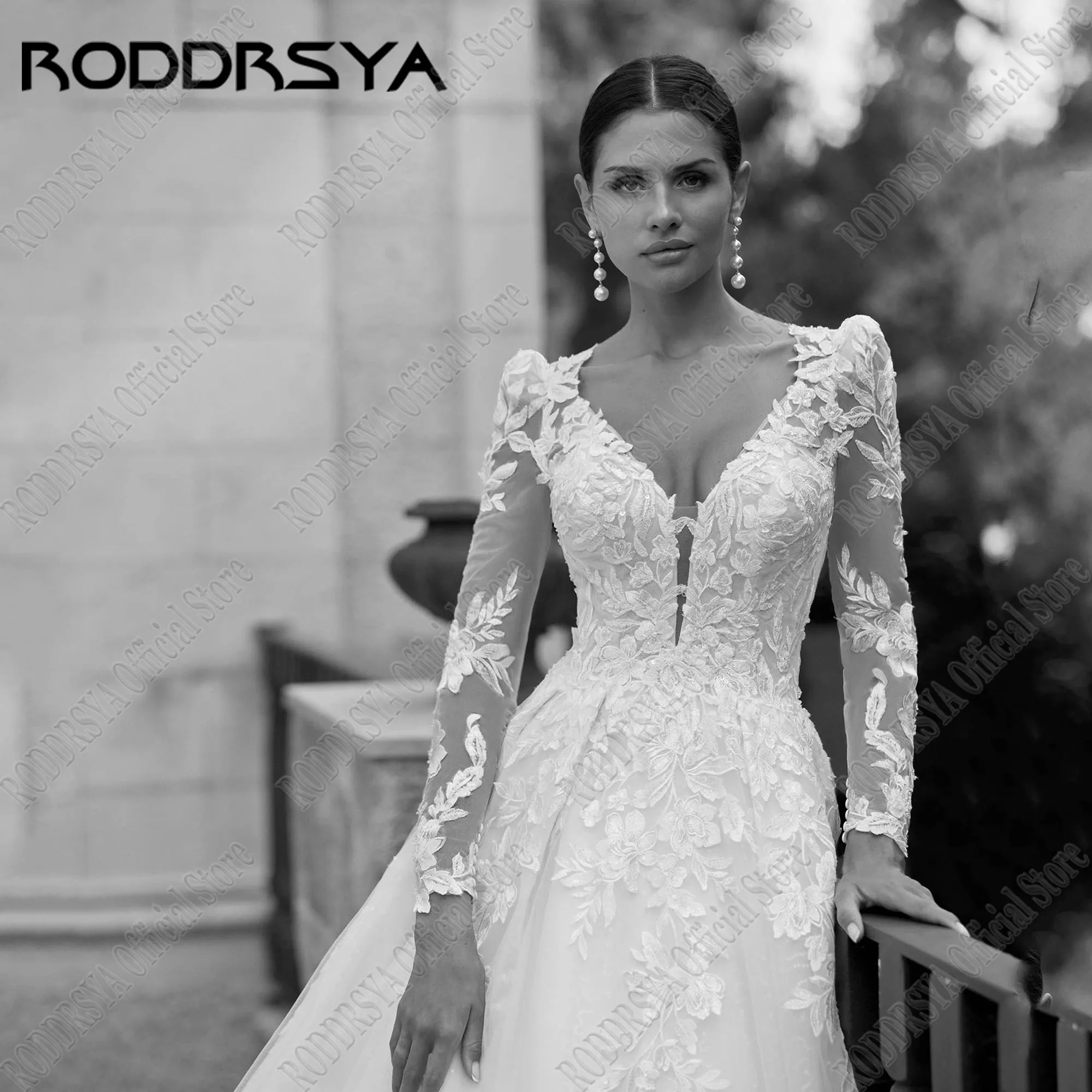 Roddrsya a-силуэт кружевное свадебное - Фотография_3