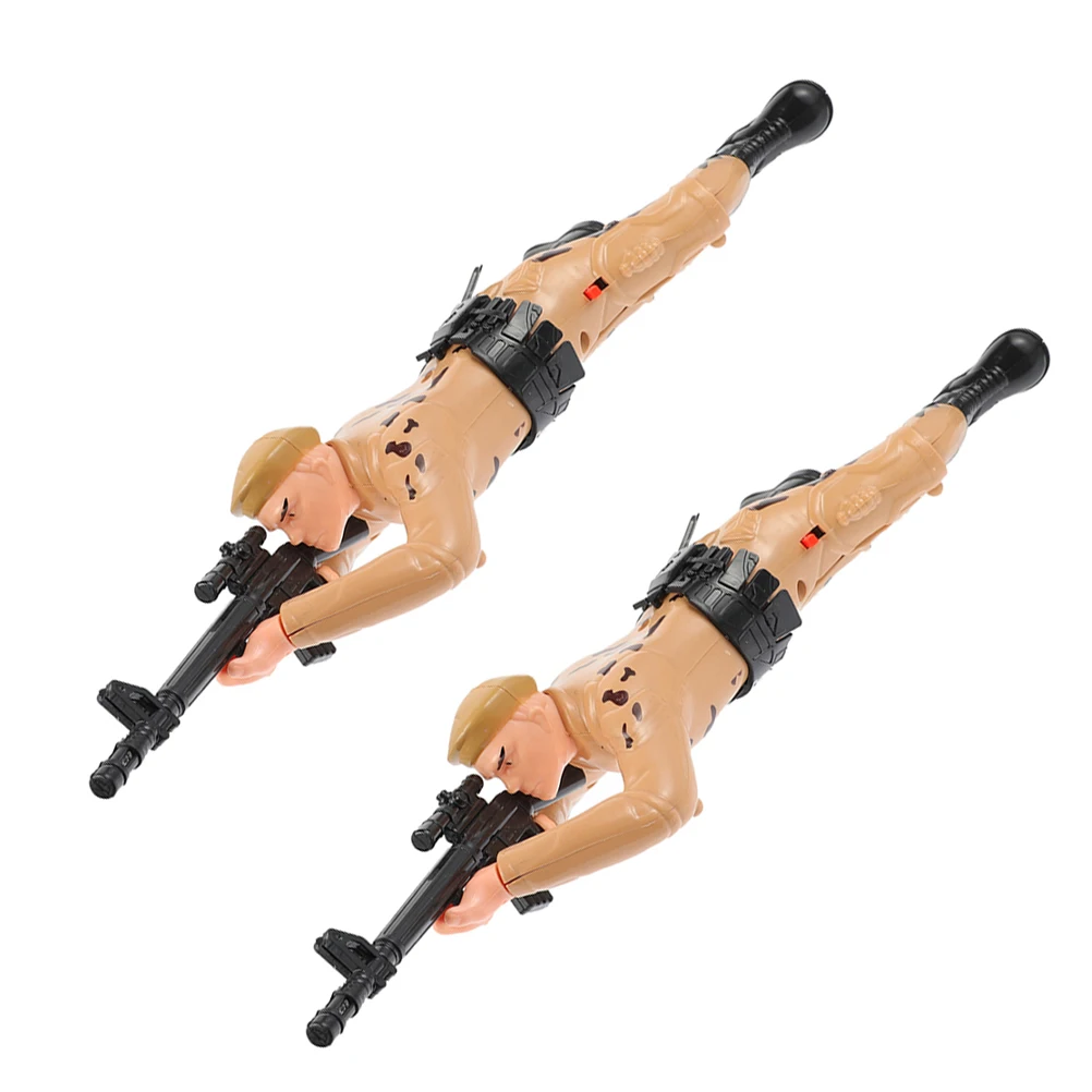 Интерактивные электрические фигурки ползающих солдат для детей