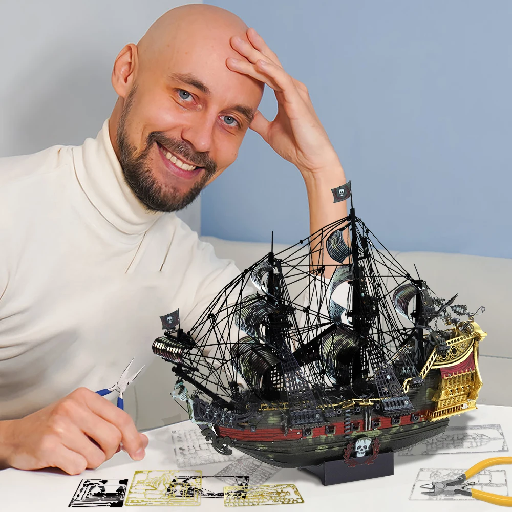 Piececool 3д металлический пазл «королева анны» - Фотография_3