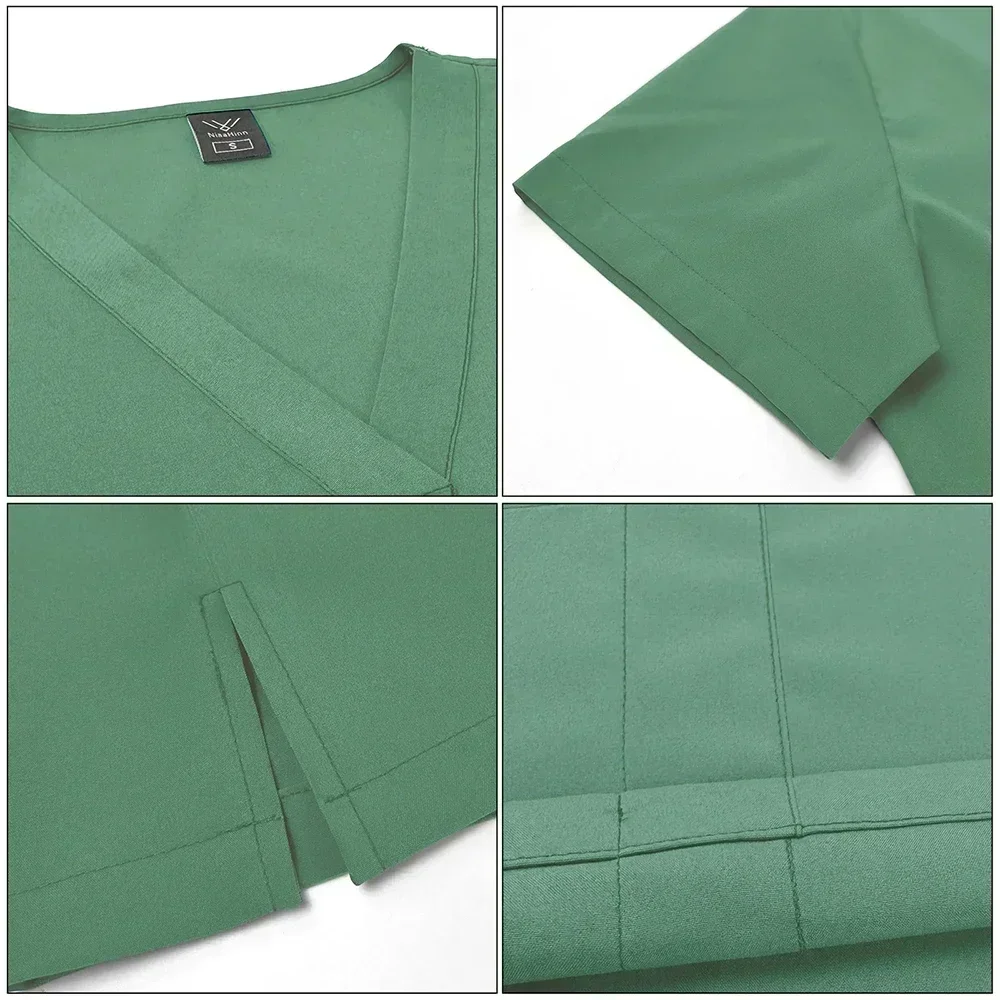 Slim fit медицинские скрабы униформа - Фотография_3