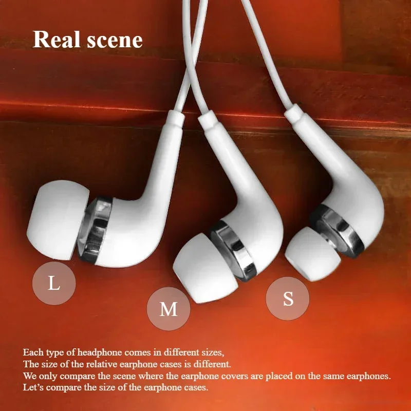 Мягкие силиконовые сменные насадки для наушников - Фотография_4