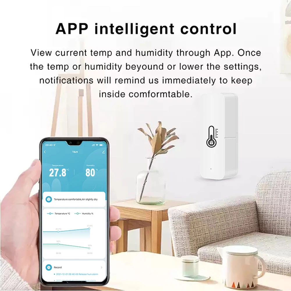 Смарт-датчик влажности и температуры tuya zigbee - Фотография_5