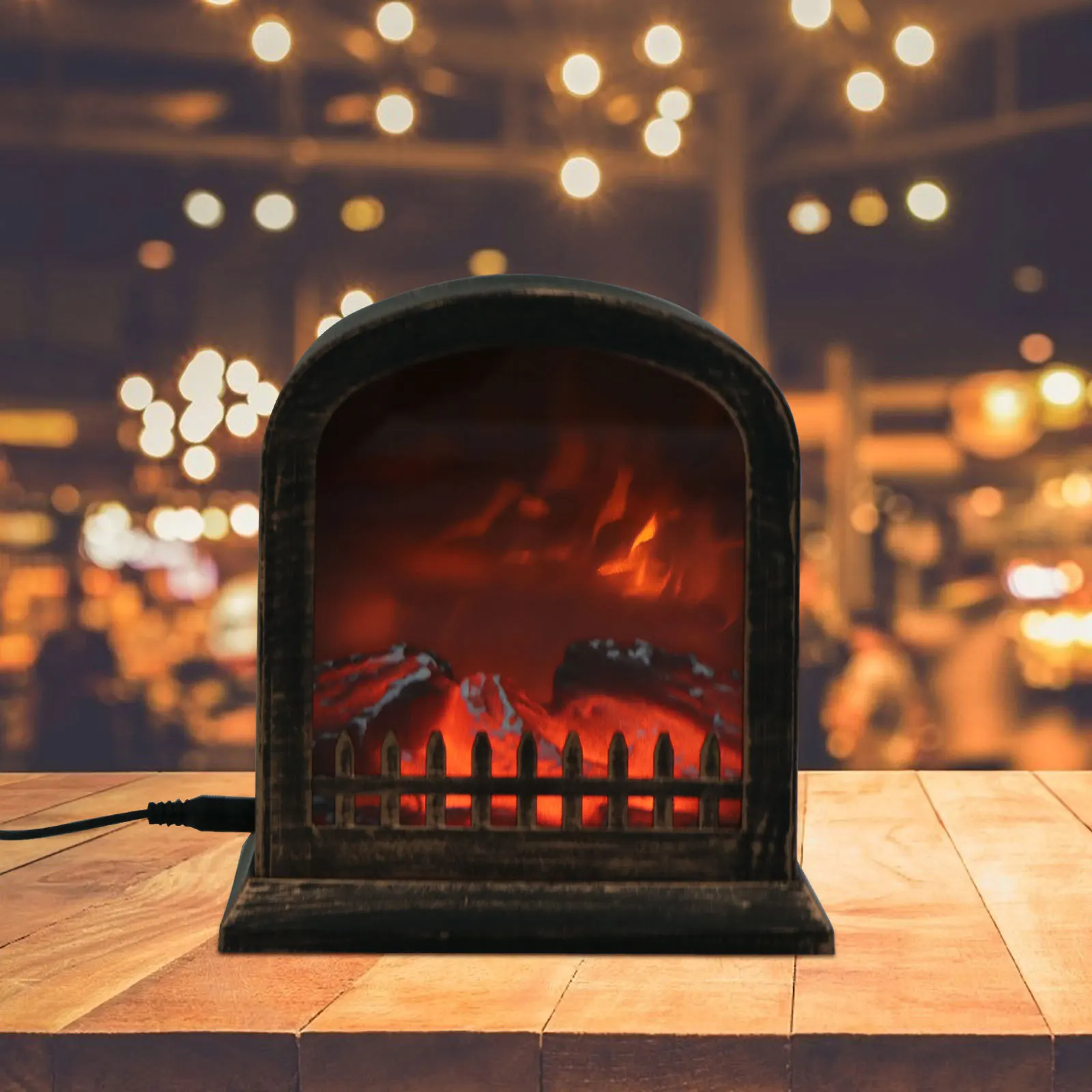 Каминная лампа, декоративная имитация пламени - Фотография_5