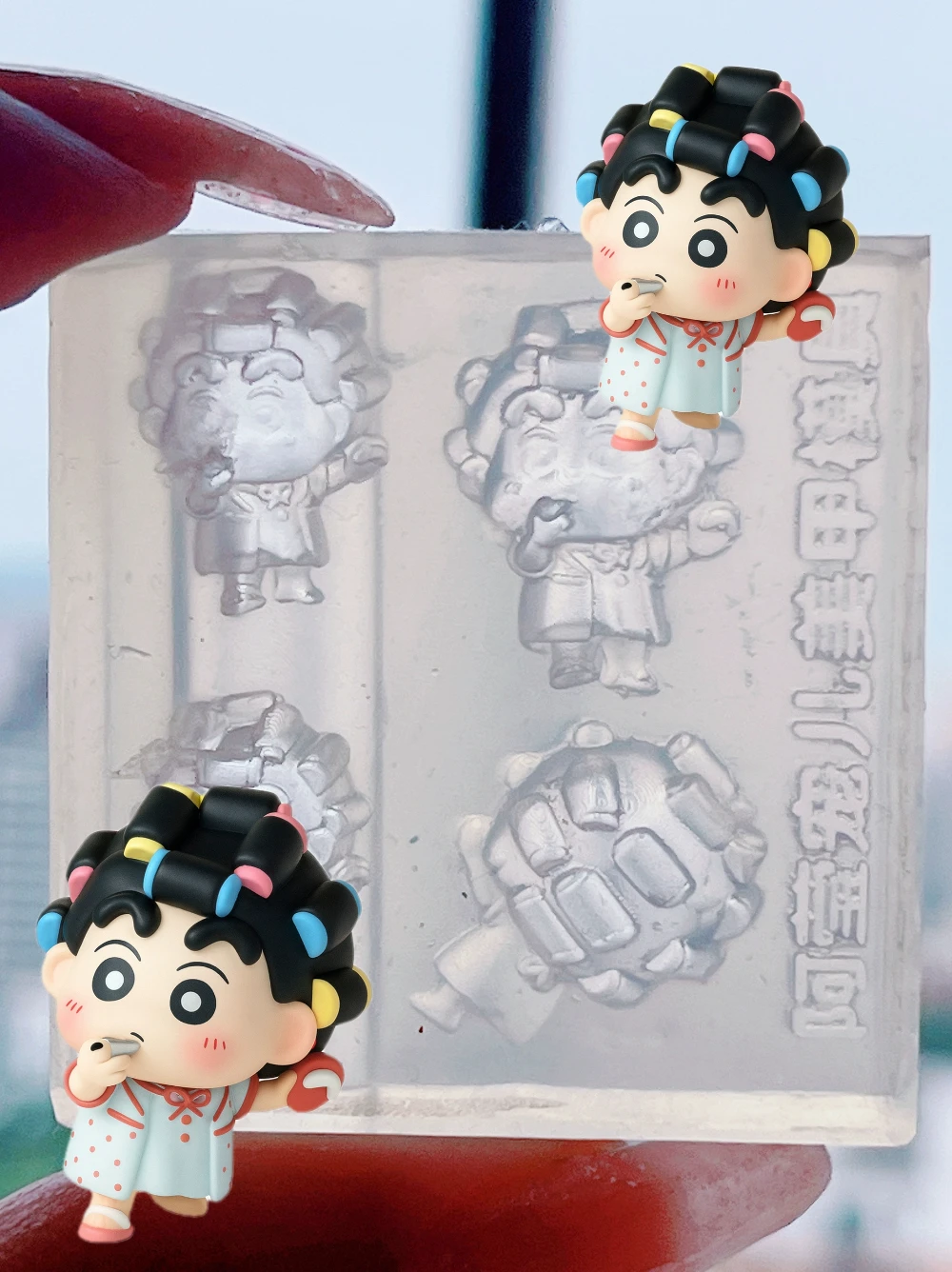 Японская кавайная аниме 3d акриловая форма для дизайна ногтей - Фотография_3