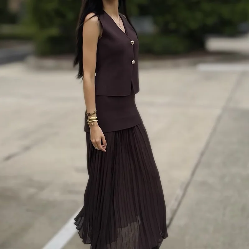 Smvp women 2 piece set chic v-neck - Фотография_2