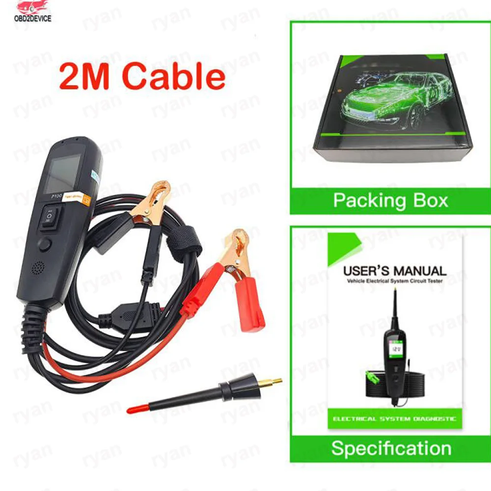 Оригинальный тестер электрических схем ec150 p100 для автомобиля 12 в 24 в - Фотография_6