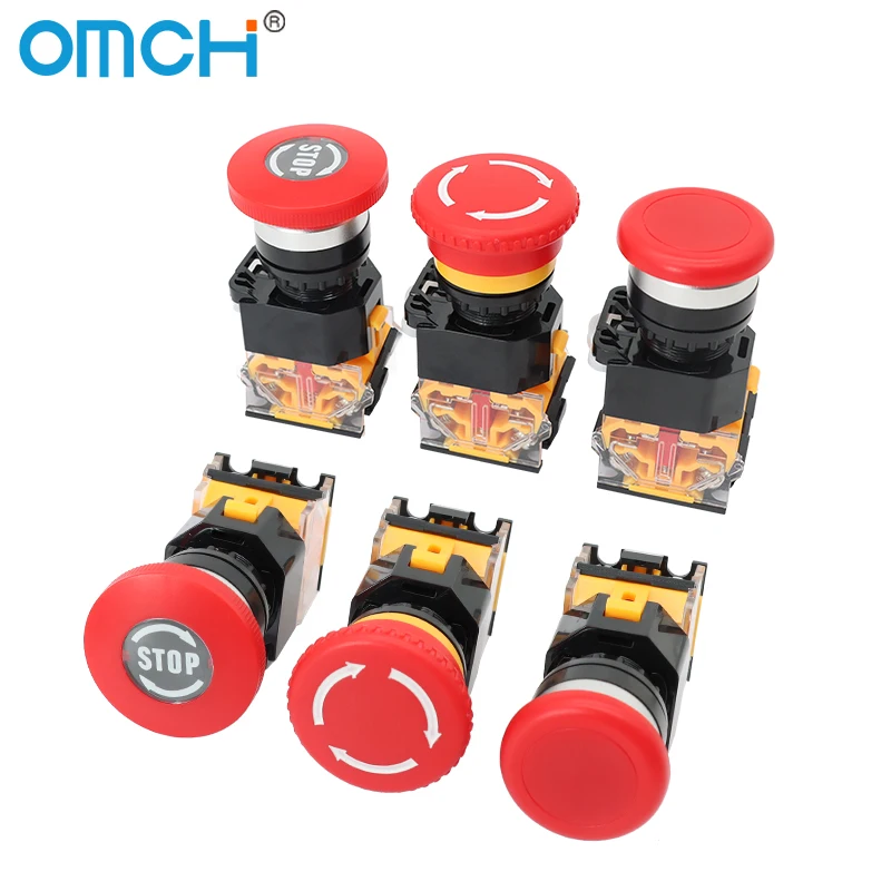 Omch 22 мм самоблокирующаяся кнопка - Фотография_5