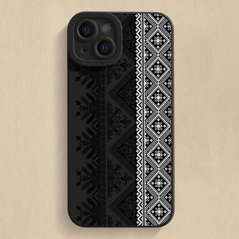 Винтажный чехол для телефона с тотемной росписью для iphone 16e - Фотография_3