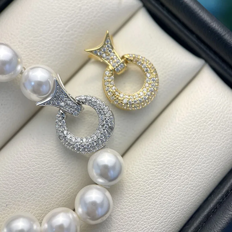 Высококачественная цирконовая пряжка в форме полумесяца